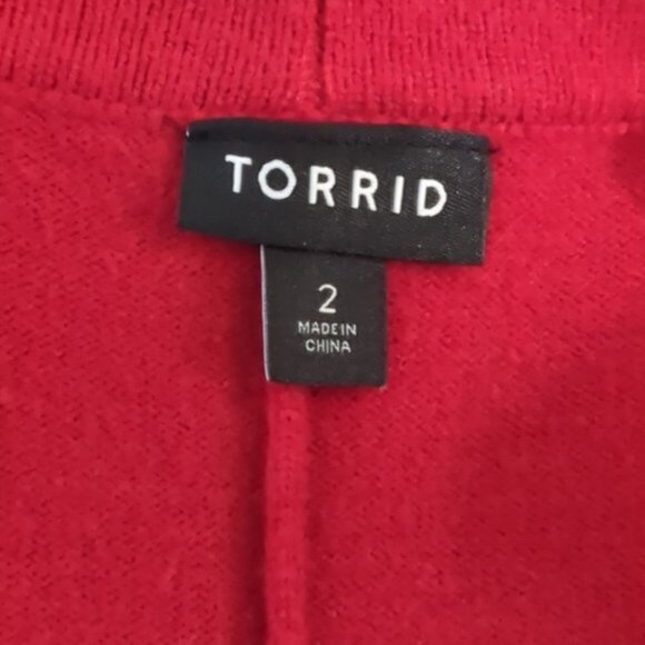 Torrid 2X Long V-Neck Cardigan Duster Sweater Dress - Picture 11 of 11